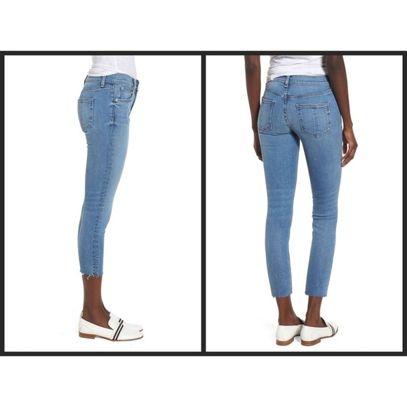 💕RAG & BONE💕 Ultra Crop Skinny Jeans Raw Hem 32 NWT - Picture 3 of 6